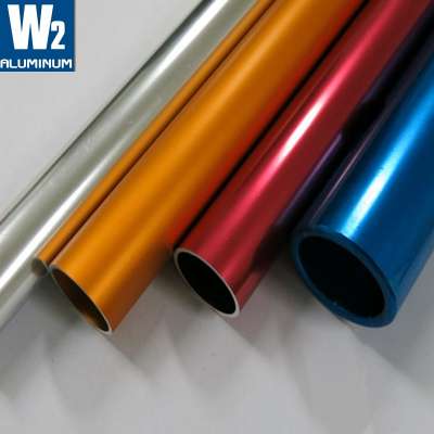 Custom OEM colored 80mm 300mm 350mm 240mm aluminum round pipe powder coat aluminum tube